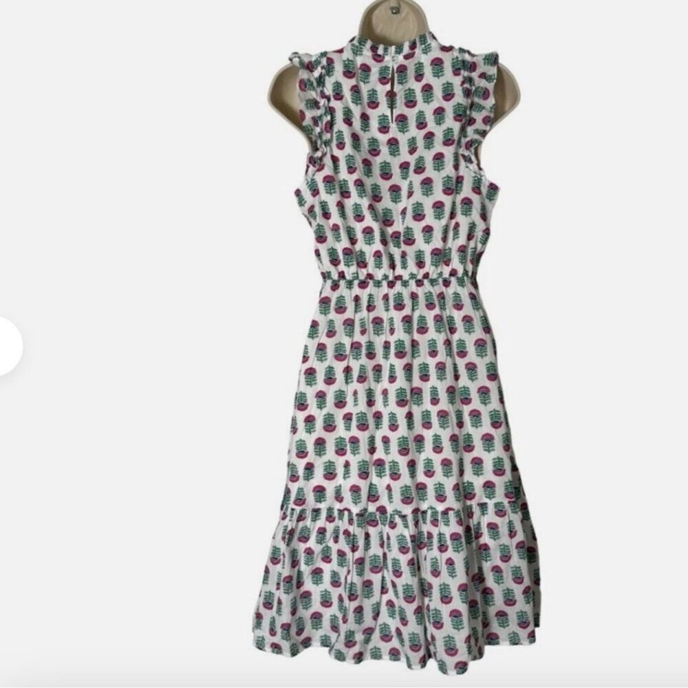 J. Crew White Floral Cotton Dress Size 12 NWT - Picture 7 of 10